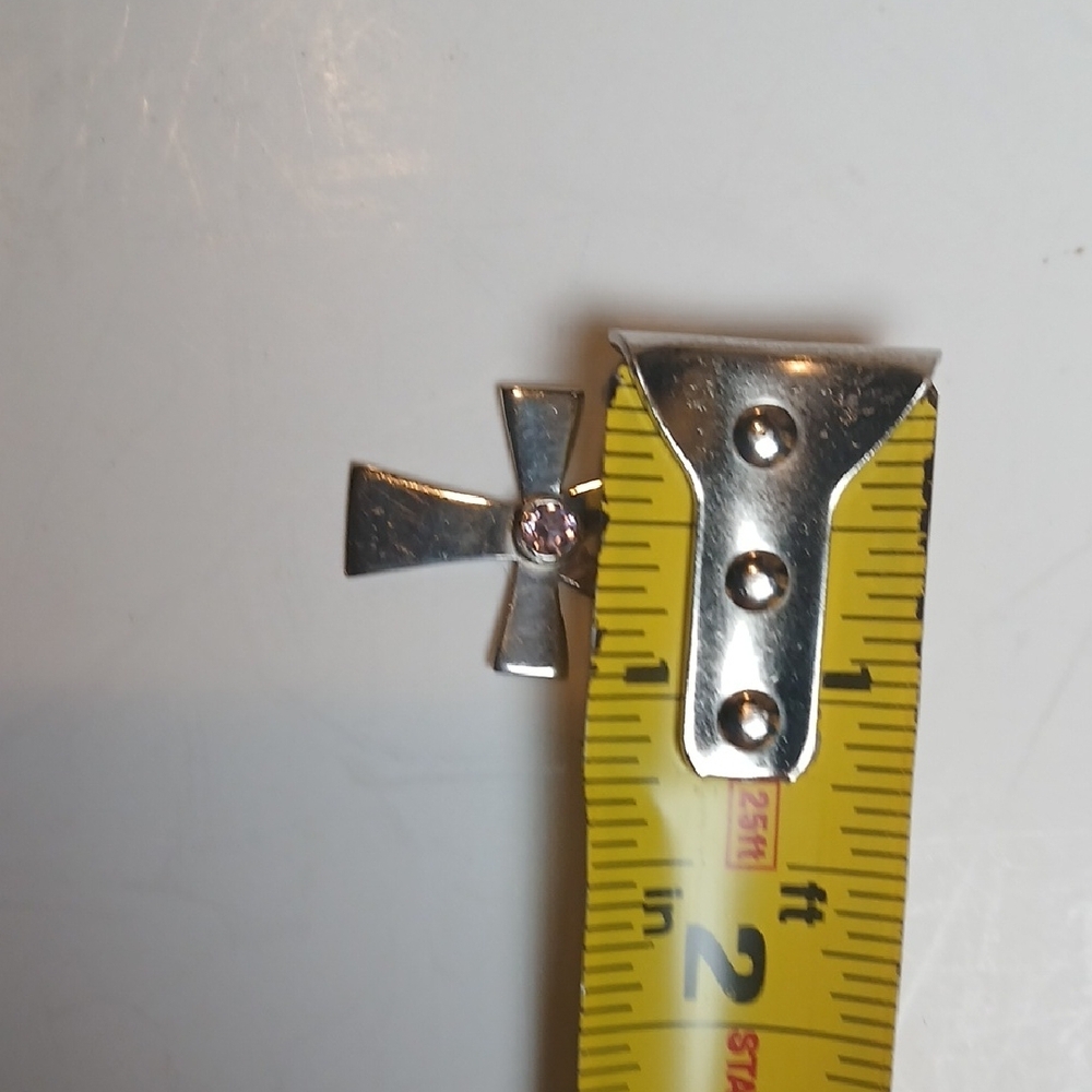 🔮✨ Sterling Silver Ankh Pendant Garnet Amethyst Sacred Egyptian Whimsigoth - Picture 6 of 6